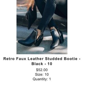 VICI Retro Faux Studded Booties